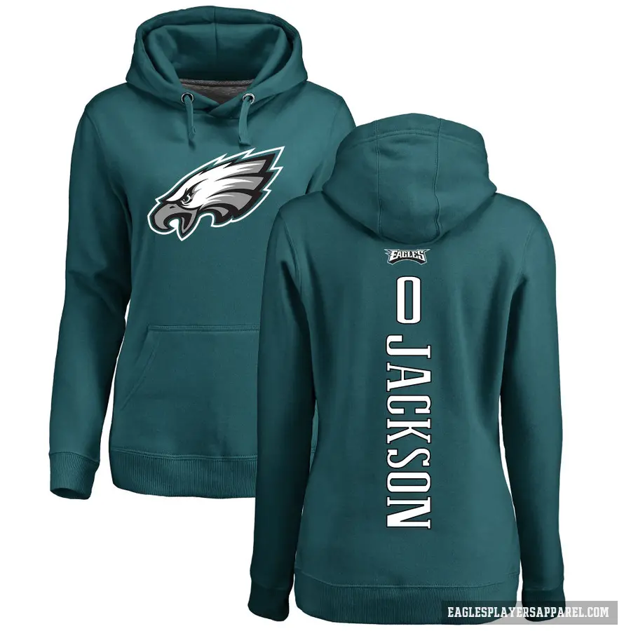 Women's ＃0 Adoree' Jackson Philadelphia Eagles Green Pro Line Backer Pullover Hoodie