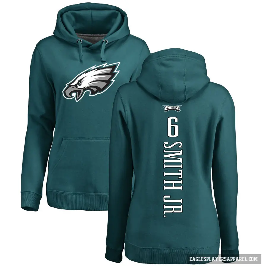 Women's ＃6 DeVonta Smith Philadelphia Eagles Green Pro Line Backer Pullover Hoodie