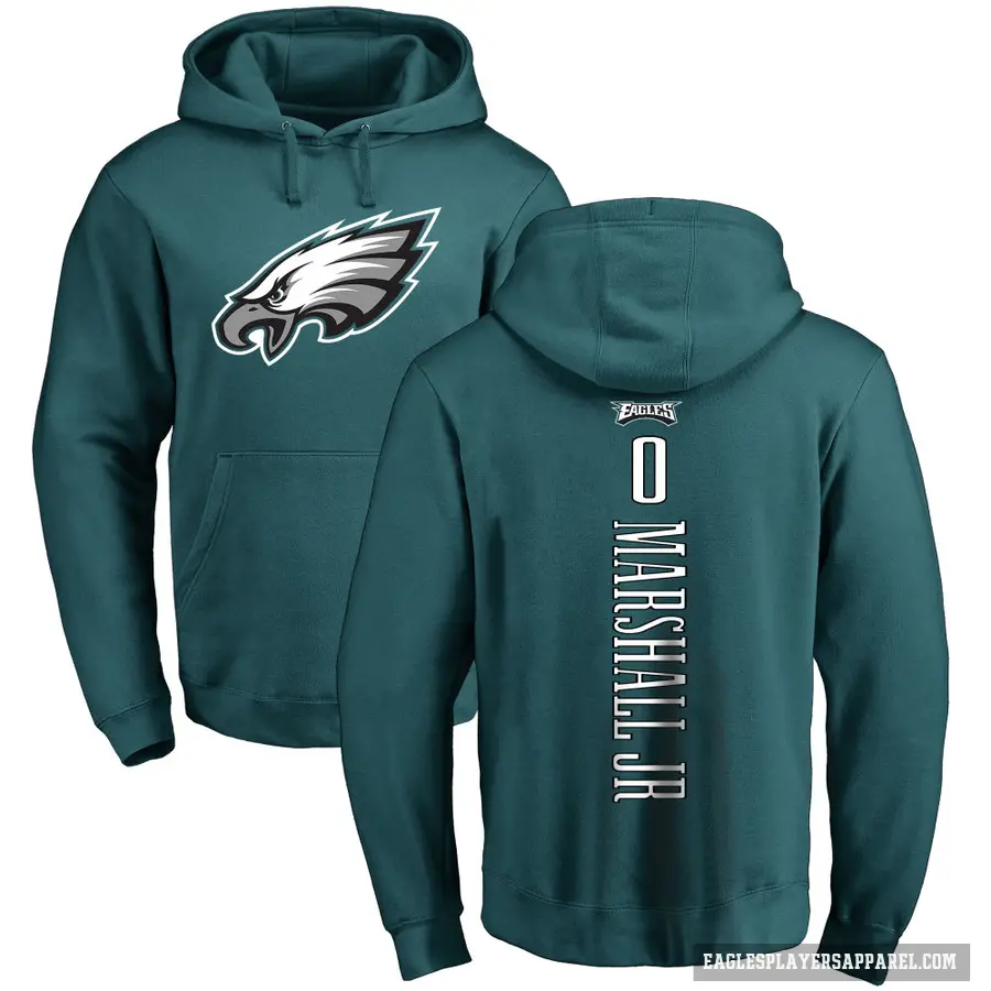 Youth ＃0 Terrace Marshall Jr. Philadelphia Eagles Green Pro Line Backer Pullover Hoodie