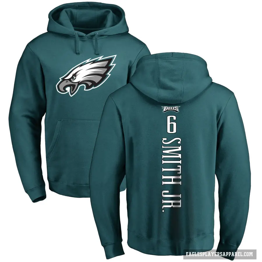 Youth ＃6 DeVonta Smith Philadelphia Eagles Green Pro Line Backer Pullover Hoodie